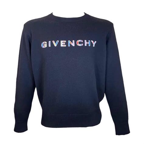 maglione givenchy scritta|Givenchy Maglione logo retro su SUGAR .